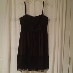 BCBG black dress with sequin accents